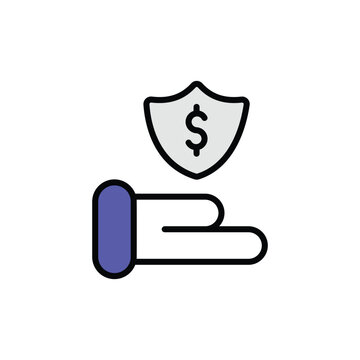 Payment Varified icon design with white background stock illustration
