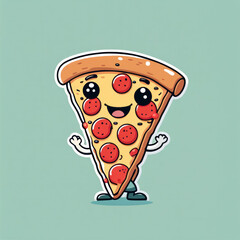 Sticker Pizzabote, generated image