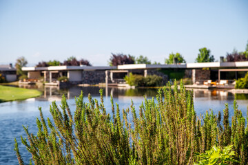Fototapeta premium house on the lake