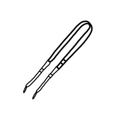 camera strap Hand drawn organic line doodle