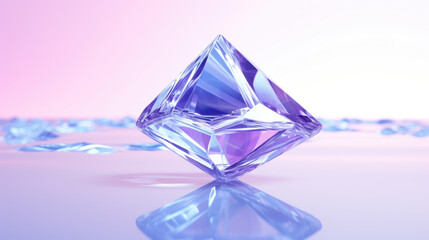 pink and blue crystal