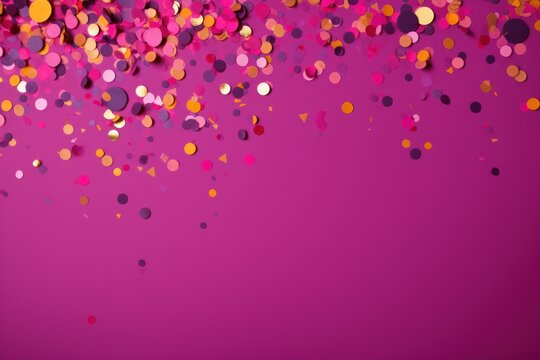  a purple background with a lot of colorful confetti on the bottom of the image and a purple background with a lot of colorful confetti on the bottom of confetti on the top of the image.