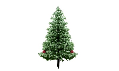 Giant everest vintage christmas tree with white background instant download