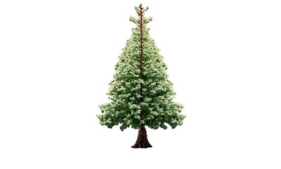 Giant everest vintage christmas tree with white background instant download
