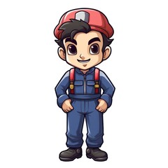 Fototapeta premium Plumber's Overalls icon