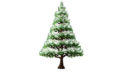 Giant everest vintage christmas tree with white background instant download