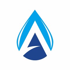 A Drop Water Logo vector