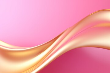  a close up of a pink and gold background with a wave of gold on the left side of the image and a pink background on the right side of the image.