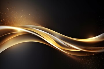  a black background with gold swirls and a black background with gold swirls and a black background with a white and gold swirl on top right side of the image.