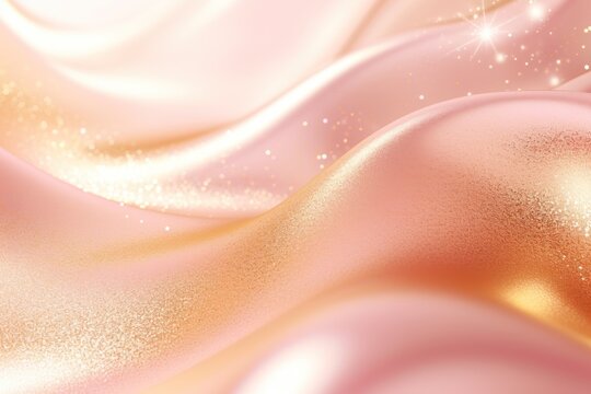  a close up of a pink and gold background with a lot of sparkles on the top of the image and the bottom half of the image is blurry.