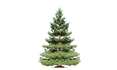 Giant everest vintage christmas tree with white background instant download