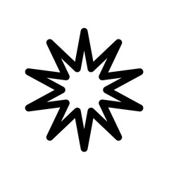 Geometric Star Icon Design Element. Star Shape. Black Star. Svg File. Hand Drawn Star. Single Icon