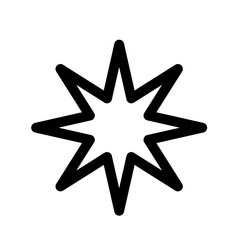 Geometric Star Icon Design Element. Star Shape. Black Star. Svg File. Hand Drawn Star. Single Icon