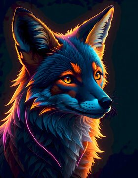 Fox From Neon Lights