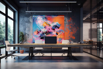 Blurring the Background in a Modern Office Interior