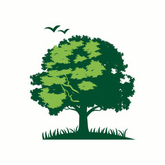 oak tree logo , plant logo