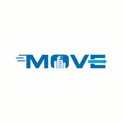 office move logo , building logo
