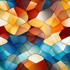 Fototapeta premium Mosaic template texture of Tessellating Shapes (Tile)