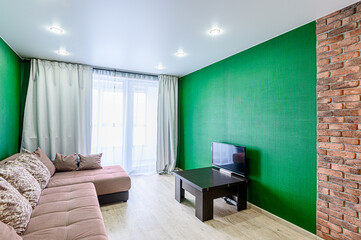 interior apartment living room with sofa