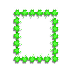 St Patricks Day Decoration Frame. Single Icon. Svg File. Design Element.