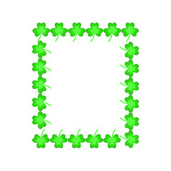 St Patricks Day Decoration Frame. Single Icon. Svg File. Design Element.