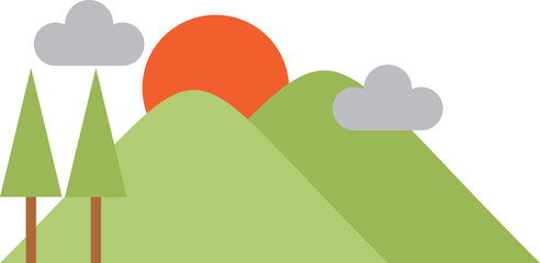 Mountain illustration