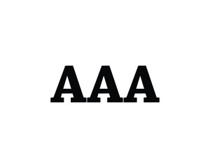 AAA logo design vector template