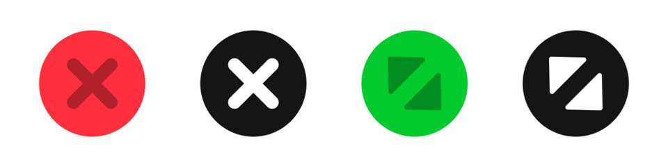 Maximize and minimize vector icons. Browser interface buttons. Browser window buttons.