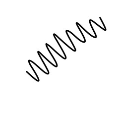 Pen Curved Line Texture. Scribble Curved Line. Black Curved Line. Abstract Design Element. Svg File. High Quality Design