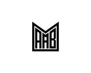 AAB logo design vector template