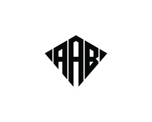 AAB logo design vector template