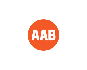 AAB logo design vector template
