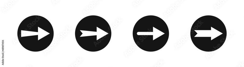 Poster arrow symbols. vector arrows. pointer icons. direction signs.