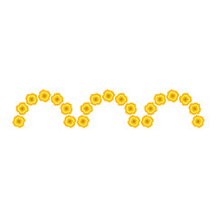 Traditional Indian Marigold Flower Decoration. Marigold Flower Design Vector. Marigold Flower Decoration Wedding Or Hindu Festival. Design Vector Element. Svg File. High Quality Design