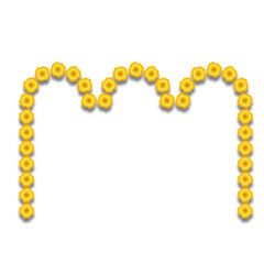 Traditional Indian Marigold Flower Decoration. Marigold Flower Design Vector. Marigold Flower Decoration Wedding Or Hindu Festival. Design Vector Element. Svg File. High Quality Design