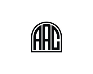 AAC logo design vector template