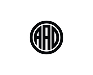 AAD logo design vector template
