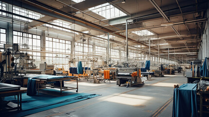 Interior of a textile factory