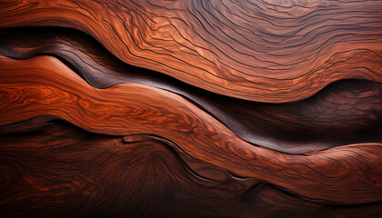 Smooth tree trunk, striped wood, rough sandstone, old forest backdrop generated by AI