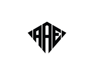 AAE logo design vector template