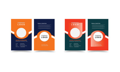 modern design template for infographics id card and id card template and creative design