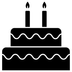 Fototapeta premium birthday cake with candles