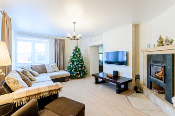 interior apartment living room with sofa