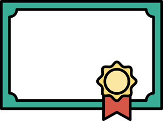 Diploma of graduation illustration