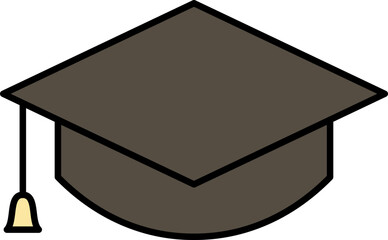 Square academic cap illustration