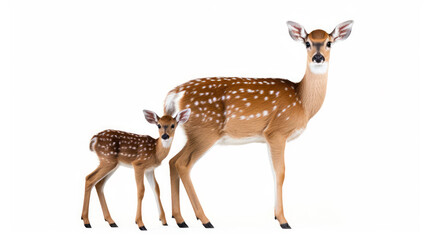 Attentive Deer with fawn