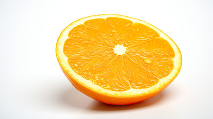 Fototapeta premium Orange slices separated on a white background