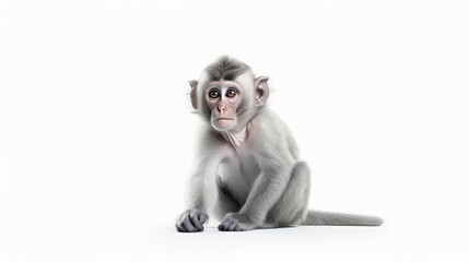 Young grey Monkey - Powered by Adobe