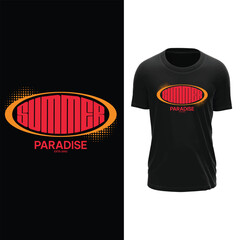 Summer Paradise T Shirt Design