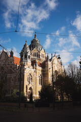 Extrerior of beautiful Szeged synagogue Szeged Hungary